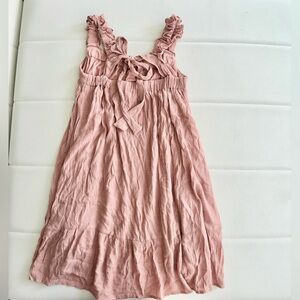 Sweet Wanderer Blush Ruffled Dress